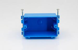Caja de interruptor de pared de plástico duradera de 1 módulo, 16A 120V IP20, regulable, unipolar, estilo moderno, fácil instalación, diseño minimalista, azul - Product Image 6