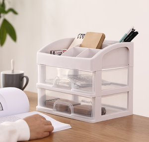 Khuyến Mại Trong Suốt Máy Tính Để Bàn Ngăn Kéo Nhựa Mỹ Phẩm Pha Lê Trang Điểm Tổ Chức Lưu Trữ Hộp - Product Image 3