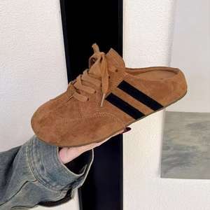 Chaussures en cuir à talons chaton ajourées, confortables, à bout pointu et talon bas, imperméables, pour hommes et femmes - Product Image 2