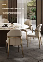 Chaise de Salle à Manger Luxe Léger Dossier Nordique Confortable Moderne Simple pour Maison et Restaurant