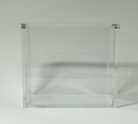 Options personnalisables : Étui moderne en acrylique avec protection magnétique sécurisée d'une seule pièce pour cartes, protection UV