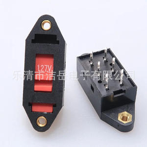 Interrupteur de conversion de tension Jieyue SPDT 6 broches, interrupteur coulissant en plastique anti-poussière pour conversion de puissance de 115V à 230V - Product Image 2