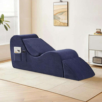 Weicher Cord-Relaxsessel Komfortabler Meditations-Loungesessel Dehnbarer Erwachsenen-Yoga-Stuhl