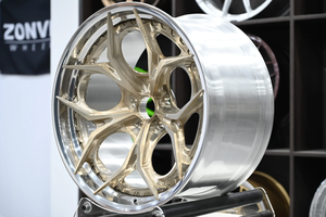 Jantes en alliage forgé FSC-56 personnalisées en deux parties, finition or brossé, 18 19 20 21 22x10 pouces, pour <span class=keywords><strong>BMW</strong></span> Mercedes Audi GMC - Product Image 4