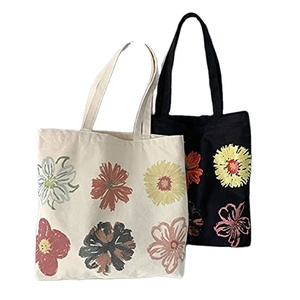 Sacs fourre-tout en toile de coton recyclée, naturels, vierges, personnalisables, avec fermeture éclair - Product Image 4