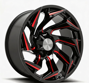 Jantes forgées tout-terrain <span class=keywords><strong>noir</strong></span> brillant 17-23 pouces 5x127 à profil profond pour Jeep Wrangler <span class=keywords><strong>4x4</strong></span> SUV Luxe Premium - Product Image 2