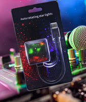 Nuevo proyector de ambiente USB con Control de voz automático, iluminación Interior de estrella, iluminación de cielo estrellado para techo de coche Universal, luz de estrella