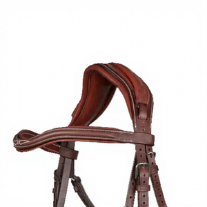 Handcrafted Leather Horse Bridle with Adjustable Straps Secure Horse Control English Style Accessory for Riding - Product Image 2