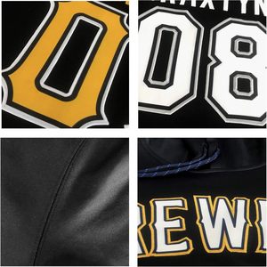 Sudadera con Capucha Personalizada para Hombre, Sudadera de Forro Polar con Nombre y Número Bordados, Sudadera Informal Unisex para Adultos de Otoño - Product Image 3
