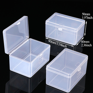 Boîte de rangement transparente rectangulaire SUNSHING pour composants électroniques, conteneur en plastique pour cartes de jeu, étui personnalisé pour piles de taille moyenne - Product Image 2