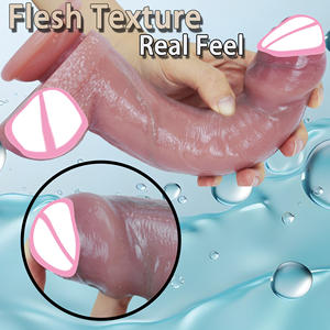 ดิลโด้ซิลิโคนเหมือนจริง 1:1 สัมผัสผิวนุ่ม ของเล่นทางเพศสำหรับผู้หญิงสำหรับการสำเร็จความใคร่ด้วยตนเอง - Product Image 4