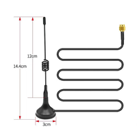 Production en usine 12dBi SMA-connecteur mâle antenne de routeur externe 2G 3G 4G LTE 700-2700MHz 5M 3M pour la Communication