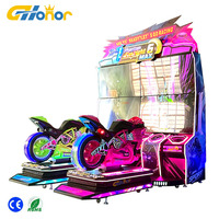 Simulador de Carreras de Motos Arcade para 2 Jugadores con Certificación CE, Sistema de Ventilación y Efectos de Sonido, Máquina de Juego Comercial