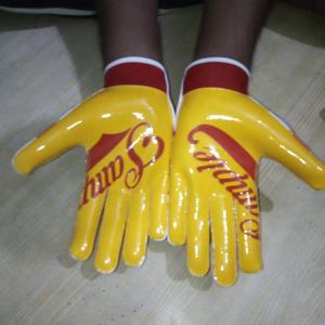 2022 Nouvelle Arrivée Conception Personnalisée Grip Football Récepteur Gants Top Sponsor Listing Sticky Football Gants - Product Image 1