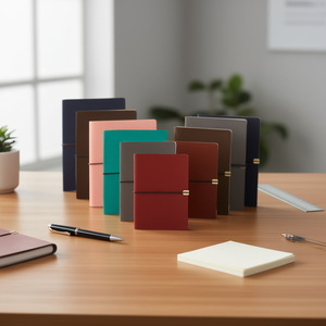 Oem Leather Hardcover <b>A5</b> A6 Journal <b>Notebook</b> 80 Sheets Digital Printing Gift Customizable With Box - Product Image 2