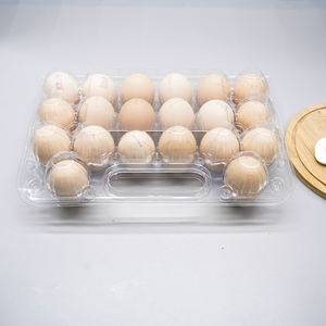 Stapelbare CPET PET Eierkartons Wiederverwendbare Transparente Kunststoff-Eieraufbewahrungsboxen für Supermarkt-Kühlschränke mit Individuellem Logo - Product Image 4