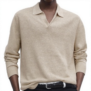 Suéter de Hombre Estilo Old Money, Mezcla de Cachemira, Antiarrugas, de Secado Rápido - Product Image 3