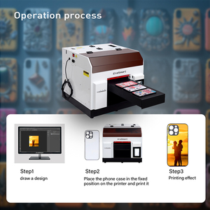 New Arrivals L800 XP600 6090 Flatbed A3 Uv <strong>Printer</strong> A4 A5 Mini Phone case Printing Machine - Product Image 4