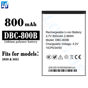 <span class=keywords><strong>Batterie</strong></span> numérique de haute qualité 800 mAh DBC-800B neuve pour téléphone portable <span class=keywords><strong>Doro</strong></span> 5030 5031 - Product Image 2