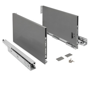 Sistema de caja registradora Qube Qube smove. Extracción total. Cierre amortiguado lento. Acero galvanizado. 40 kg acabado antracita medida cajn - Product Image 1