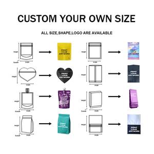 Logo personnalisé Emballage <span class=keywords><strong>vide</strong></span> pour cigare Humidor Emballage en plastique Sacs pochette zip-lock - Product Image 3