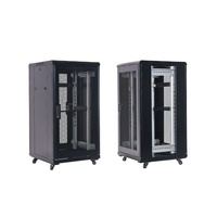 Armoire de serveur réseau Beijing FINEN 600*800*22U PDU avec ventilateur, 22U commutateurs, routeurs, DVR, télécommunications, porte en verre trempé