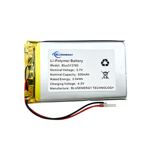 Ultra Slim 313760 <b>3.7V</b> Li Polymer <b>Battery</b> for Bluetooth Device Smart Wearable Smart Watch <b>Battery</b> GPS Tracker <b>Battery</b> - Product Image 2