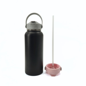 Bouteille isotherme de 32 oz en acier de qualité supérieure, avec couvercle robuste à rivets, anti-fuite, pour la randonnée, la salle de sport, les voyages - Product Image 2