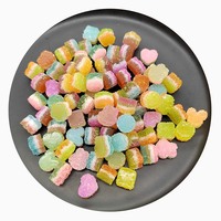 Résine lumineuse sucre gommeux bonbons maison de poupée nourriture Miniatures Faux bonbons bricolage décoration