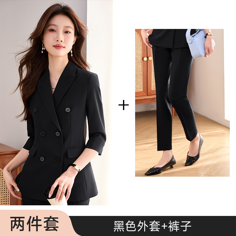 Black jacket and pants