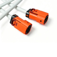 Faisceau de câblage haute tension à 3 broches pour connecteur automobile avec gaine en silicone et isolation PTFE/PVC pour compresseur de véhicule électrique, indice de protection IP67