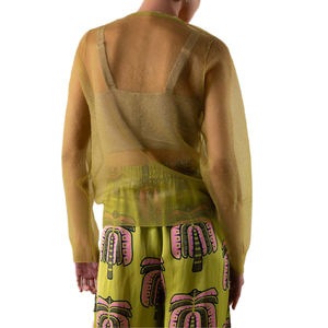 Maglione da donna <span class=keywords><strong>in</strong></span> <span class=keywords><strong>Tulle</strong></span> <span class=keywords><strong>in</strong></span> pizzo a tinta unita <span class=keywords><strong>in</strong></span> viscosa <span class=keywords><strong>in</strong></span> <span class=keywords><strong>maglia</strong></span> di poliammide Sexy Sexy all'ingrosso - Product Image 6