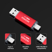 MIOMGN 16GB/32GB/64GB USB 3.0 Metal Flash Drive USB Tipe-C Baru