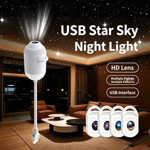 Flexible Gooseneck USB Starry Sky Projector Night <b>Light</b> Multiple Pattern Films Romantic Atmosphere <b>Light</b> Home Party Decoration - Product Image 2
