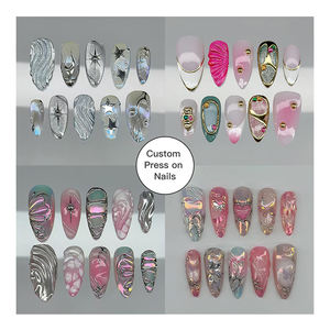 Novo <span class=keywords><strong>Design</strong></span> Y2K Unhas Postiças Longas de Salto Alto Atacado Alta Qualidade ABS Cobertura Total Pré-projetadas Certificadas CE - Product Image 1