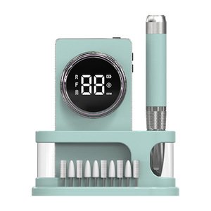 Machine à manucure professionnelle en aluminium 40000 tr/min, portable, sans balais, rechargeable, pour ongles en acrylique, gel et naturels, faible bruit - Product Image 4