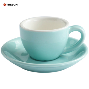 Bộ 4 tách cà phê sứ cao cấp, màu sắc tươi sáng, in logo tùy chỉnh, dung tích 2.5 ounce, nhiều màu sắc, dùng được cho cà phê espresso. - Product Image 5