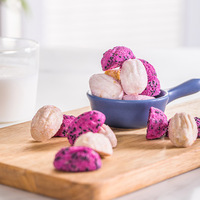 Nouvelle arrivée Snacks croquants populaires Saveur de noix de coco Fruits lyophilisés croquants Fraise myrtille mangue