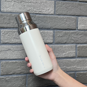 Vente en gros Offre Spéciale Camping 400ml Gobelet en acier inoxydable 304SUS double paroi mélange sous vide couleur couvercles revêtus de poudre Style américain - Product Image 2