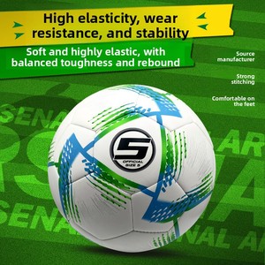 Venta al por Mayor de Balones de Fútbol Número 5, Cosidos, de Cuero Suave, <span class=keywords><strong>Copa</strong></span> de Europa, para Fútbol, Duraderos, para Deportes al Aire Libre - Product Image 2