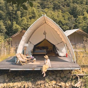 Oval Extended Type Aluminum <b>Frame</b> <b>Tent</b> Single Layer Rainproof Four Season Outdoor Use - Product Image 2