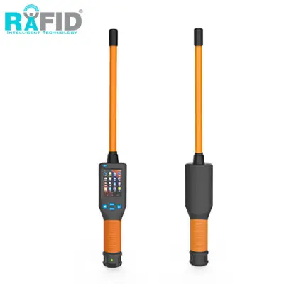 RAID Pembaca Tag Telinga Hewan RFID, FDX-B Jarak Jauh Bluetooth 134.2Khz Lf HDX untuk Pelacakan Sapi Sapi Sapi