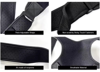 Redresseur de dos supérieur personnalisable FSPG, correcteur de posture respirant, protection des paumes, soutien des épaules, tailles unisexes