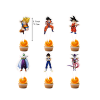 Dragon Ball Fournitures de fête d'anniversaire Décoration de ballons en aluminium Toile de fond Cake Topper Banner Decoration Kid Baby Gifts