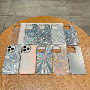 Étui de téléphone portable de couleur dégradé laser haut de gamme pour <span class=keywords><strong>iphone</strong></span> 11 à 15 coque de téléphone coquillages - Product Image 2