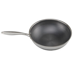 Poêle à frire double revêtement antiadhésif nid d'abeille 34 cm en acier inoxydable Ustensiles de cuisine - Product Image 2