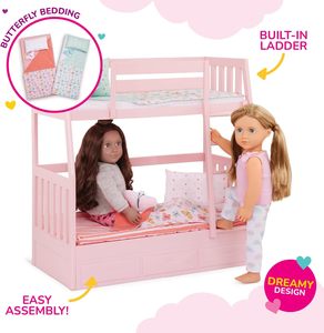 Baby <strong>Doll</strong> <strong>Bunk</strong> <strong>Beds</strong> <strong>Doll</strong> Cribs for 18 Inch <strong>Dolls</strong> Wooden <strong>Doll</strong> <strong>Beds</strong> Cribs Fits American Girls (Wood 2 Pcs <strong>Beds</strong>) - Product Image 2