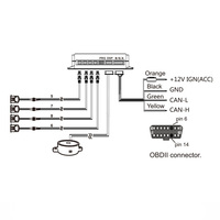 Kit de sensor de aparcamiento delantero Canbus estándar Oe 58 Khz 4 sensores ultrasónicos J1979 Obd2 Sensor de aparcamiento inverso inteligente