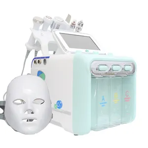 2024 7 In 1 Hydrodermabrasion Skin Care Hydro Salon Hydra Water Facial Machine With Led Mask Hydra Beauty Facial Machine