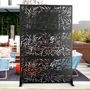 Heavy-Gauge kim loại riêng tư Màn hình Tác động chống phân vùng ngoài trời văn phòng Patio vườn gỗ thép Bảng điều chỉnh ngăn trang trí - Product Image 2